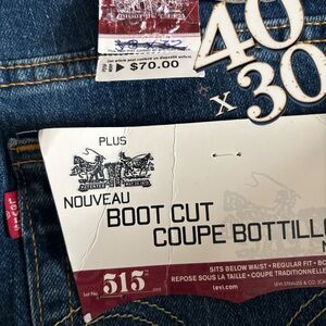 NWT LEVI’s 515 Boot Cut 24M Jeans